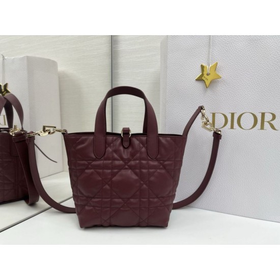 Replica di lusso Borsa Tote verticale piccolo Dior Toujours Borgogna Imitazioni Cloni Borsa Tote verticale piccolo Dior Toujours Borgogna firmate