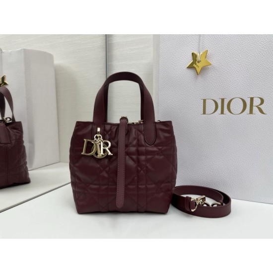 Replica di lusso Borsa Tote verticale piccolo Dior Toujours Borgogna Imitazioni Cloni Borsa Tote verticale piccolo Dior Toujours Borgogna firmate