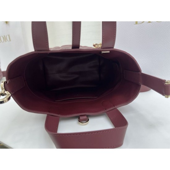 Replica di lusso Borsa Tote verticale piccolo Dior Toujours Borgogna Imitazioni Cloni Borsa Tote verticale piccolo Dior Toujours Borgogna firmate