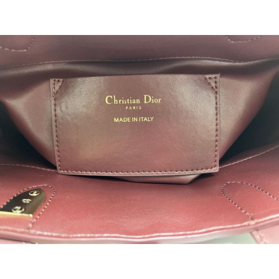 Replica di lusso Borsa Tote verticale piccolo Dior Toujours Borgogna Imitazioni Cloni Borsa Tote verticale piccolo Dior Toujours Borgogna firmate