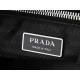 Replica di lusso Borsa a tracolla grande Prada Fold 1BC288 Nera/Marrone Imitazioni Cloni Borsa a tracolla grande Prada Fold 1BC288 Nera/Marrone firmate