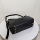 Replica di lusso Borsa a tracolla media Balenciaga Le 7 Nero Imitazioni Cloni Borsa a tracolla media Balenciaga Le 7 Nero firmate