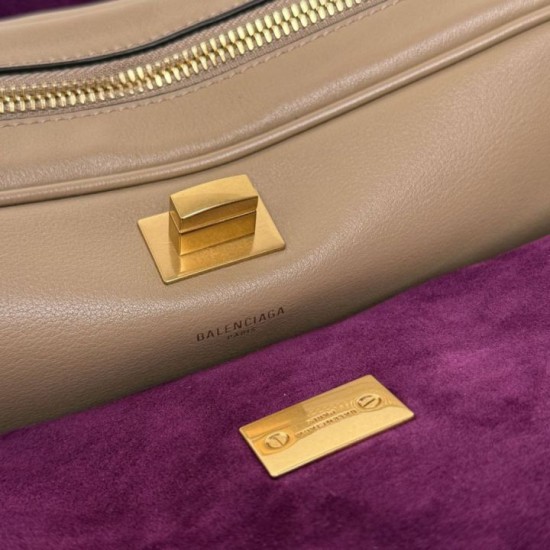 Replica di lusso Borsa a tracolla media Balenciaga Le 7 albicocca Imitazioni Replica Perfetta Borsa a tracolla media Balenciaga Le 7 albicocca firmate