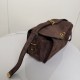 Replica di lusso Borsa a tracolla Balenciaga Le 7 scamosciata Marrone Imitazioni Cloni Borsa a tracolla Balenciaga Le 7 scamosciata Marrone firmate