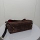 Replica di lusso Borsa a tracolla Balenciaga Le 7 scamosciata Marrone Imitazioni Cloni Borsa a tracolla Balenciaga Le 7 scamosciata Marrone firmate