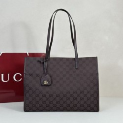 Cloni Borsa Replica tote grande Gucci 875056 Londra Caffè firmate