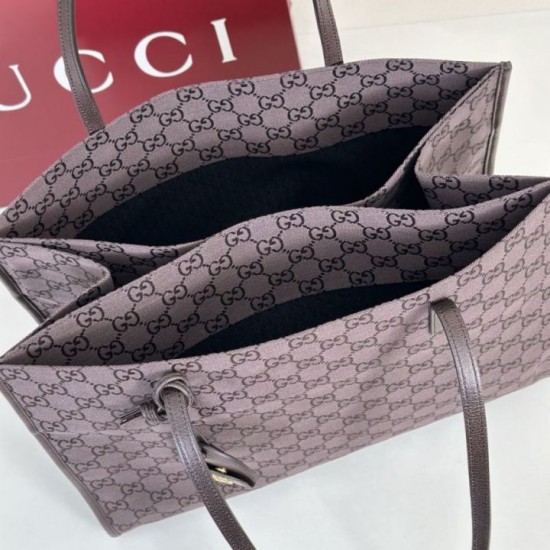Cloni Borsa Replica tote grande Gucci 875056 Londra Caffè firmate
