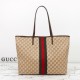 Cloni Borse Replica tote grande Gucci 874745 Tribeca Tela rivestita GG marrone firmate