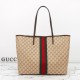 Cloni Borse Replica tote grande Gucci 874745 Tribeca Tela rivestita GG marrone firmate