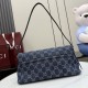 Replica di lusso Borse a tracolla media Gucci 874744 Madison Denim GG blu scuro Imitazioni Cloni Borse Replica a tracolla media Gucci 874744 Madison Denim GG blu scuro firmate