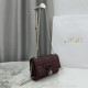 Replica di lusso Borse Dior My Tender Dior Top Handle Mini Chain Bag Borgogna Imitazioni Cloni Borse Dior My Tender Dior Top Handle Mini Chain Bag Borgogna firmate