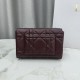 Replica di lusso Borse Dior My Tender Dior Top Handle Mini Chain Bag Borgogna Imitazioni Cloni Borse Dior My Tender Dior Top Handle Mini Chain Bag Borgogna firmate