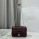 Replica di lusso Borse Dior My Tender Dior Top Handle Mini Chain Bag Borgogna Imitazioni Cloni Borse Dior My Tender Dior Top Handle Mini Chain Bag Borgogna firmate