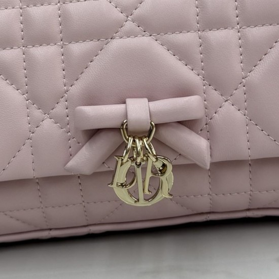 Replica Borse Dior My Tender Dior Top Handle Mini Chain Bag Rosa firmate