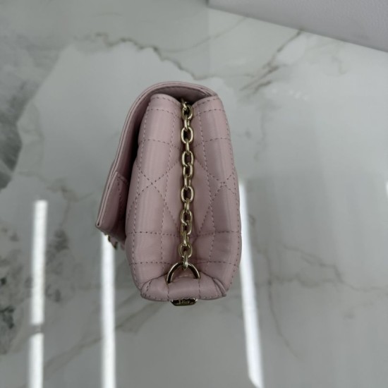 Replica Borse Dior My Tender Dior Top Handle Mini Chain Bag Rosa firmate