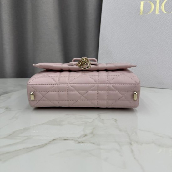 Replica Borse Dior My Tender Dior Top Handle Mini Chain Bag Rosa firmate