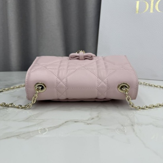 Replica Borse Dior My Tender Dior Top Handle Mini Chain Bag Rosa firmate