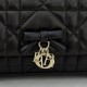 Replica di lusso Borse Dior My Tender Dior Top Handle Mini Chain Bag nera Imitazioni Cloni Borse Replica Dior My Tender Dior Top Handle Mini Chain Bag nera firmate