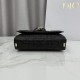 Replica di lusso Borse Dior My Tender Dior Top Handle Mini Chain Bag nera Imitazioni Cloni Borse Replica Dior My Tender Dior Top Handle Mini Chain Bag nera firmate