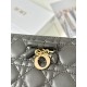 Replica di lusso Pari Portafoglio Dior My Dior con farfalle Nero Imitazioni Cloni Pari replica Portafoglio Dior My Dior con farfalle Nero firmate