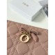 Replica di lusso Portafoglio Dior My Dior con farfalle Rosa Imitazioni Cloni Portafoglio Dior My Dior con farfalle Rosa firmate