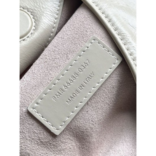 Replica di lusso Borsa a tracolla YSL Saint Laurent Hortense beige cerata Imitazioni Cloni Borsa a tracolla YSL Saint Laurent Hortense beige cerata firmate