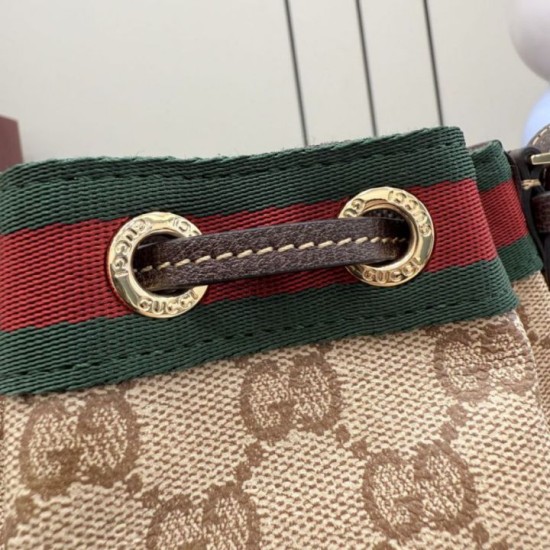 Cloni Borsa a secchiello Gucci 876060 con tracolla marrone firmate