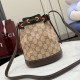 Cloni Borsa a secchiello Gucci 876060 con tracolla marrone firmate