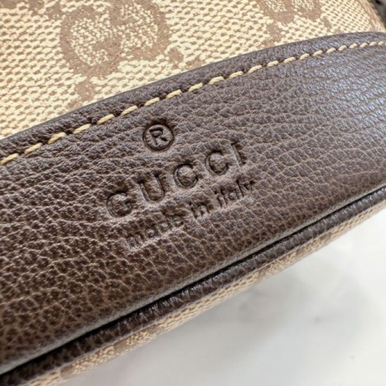 Cloni Borsa a secchiello Gucci 876060 con tracolla marrone firmate