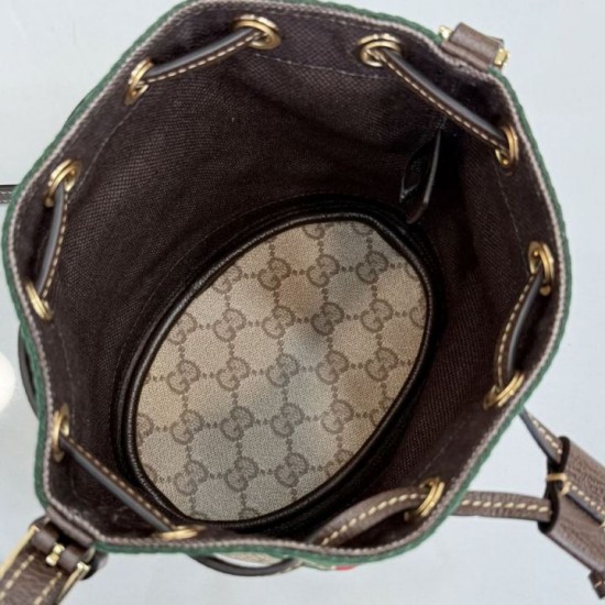 Cloni Borsa a secchiello Gucci 876060 con tracolla marrone firmate