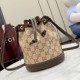 Cloni Borsa a secchiello Gucci 876060 con tracolla marrone firmate