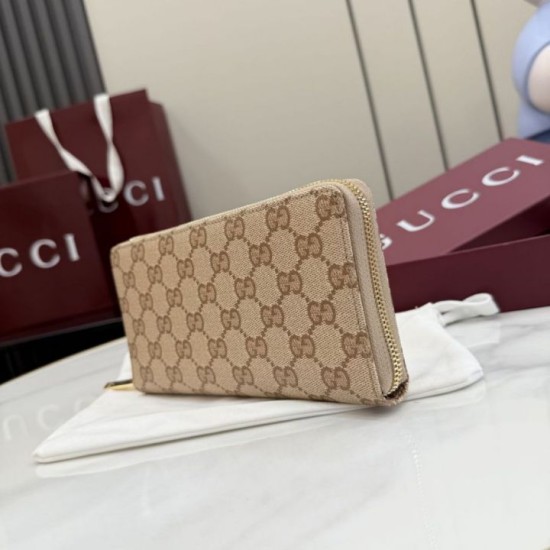 Replica di lusso Borse Portafoglio lungo Gucci 876434 con cerniera tela GG marrone Imitazioni Replica Borse Portafoglio lungo Gucci 876434 con cerniera tela GG marrone firmate