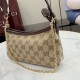 Replica di lusso Borsa a tracolla piccola Gucci 875847 Gossip marrone Imitazioni Cloni Borsa a tracolla piccola Gucci 875847 Gossip marrone firmate