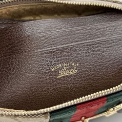 Borsa a tracolla piccola Gucci 867130 Horsebit Web Tela GG marrone Borsa a tracolla piccola Gucci 867130 Horsebit Web Tela GG marrone