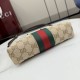 Cloni Borsa Replica a tracolla piccola Gucci 867130 Horsebit Web Tela GG marrone firmate