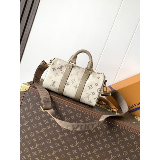 Cloni Borse Firmate Replica Louis Vuitton Keepall Bandoulière 25 M29272 con chip 163C per codice variabile Imitazioni firmate