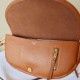 Replica di lusso Mini borsa Celine Besace Halfmoon 25 cm marrone Imitazioni Cloni Mini borsa Celine Besace Halfmoon 25 cm marrone firmate