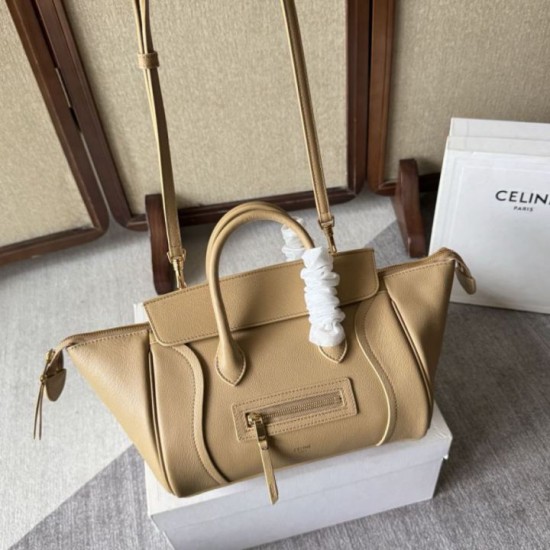 Replica di lusso Borse Celine Little Luggage 36cm albicocca Imitazioni Cloni Borse Celine Little Luggage 36cm albicocca firmate