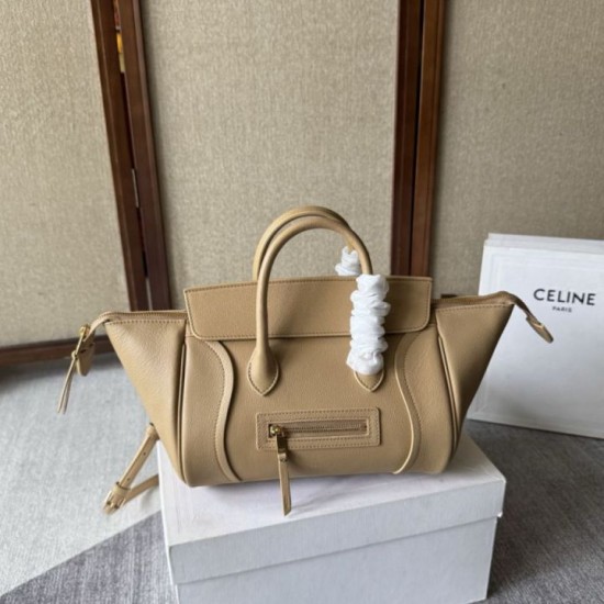 Replica di lusso Borse Celine Little Luggage 36cm albicocca Imitazioni Cloni Borse Celine Little Luggage 36cm albicocca firmate