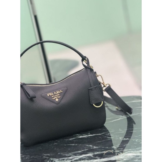 Replica di lusso Borsa a tracolla piccola Prada 1BC277 con manico superiore nera Imitazioni Imitazioni Cloni Borsa a tracolla piccola Prada 1BC277 con manico superiore nera Imitazioni firmate