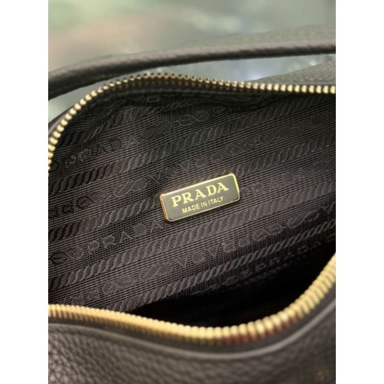 Replica di lusso Borsa a tracolla piccola Prada 1BC277 con manico superiore nera Imitazioni Imitazioni Cloni Borsa a tracolla piccola Prada 1BC277 con manico superiore nera Imitazioni firmate