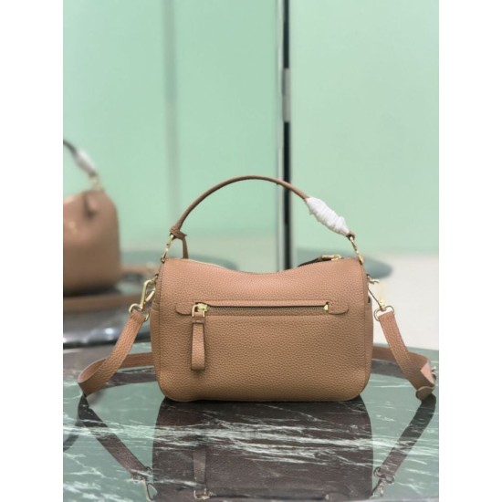 Replica di lusso Borse a tracolla piccola Prada 1BC277 con manico superiore marrone Imitazioni Cloni Borse Replica a tracolla piccola Prada 1BC277 con manico superiore marrone firmate