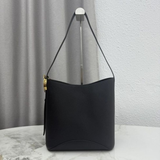 Replica di lusso Borsa 1:1 a secchiello medio Dior Médaillon M1532 Nero Imitazioni Cloni Borsa Replica a secchiello medio Dior Médaillon M1532 Nero firmate