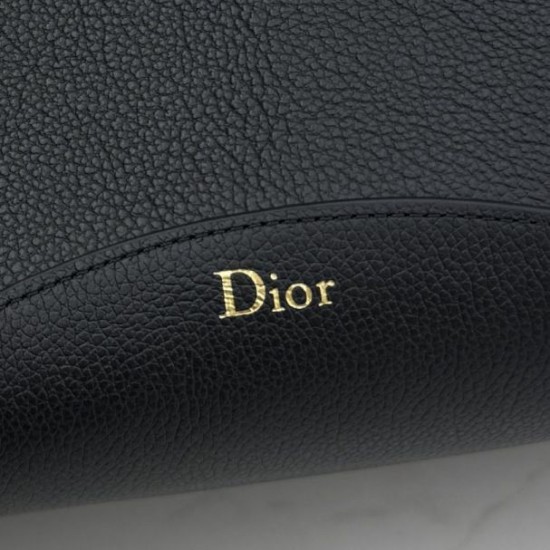 Replica di lusso Borsa 1:1 a secchiello medio Dior Médaillon M1532 Nero Imitazioni Cloni Borsa Replica a secchiello medio Dior Médaillon M1532 Nero firmate