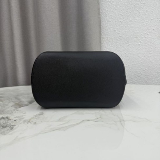 Replica di lusso Borsa 1:1 a secchiello medio Dior Médaillon M1532 Nero Imitazioni Cloni Borsa Replica a secchiello medio Dior Médaillon M1532 Nero firmate