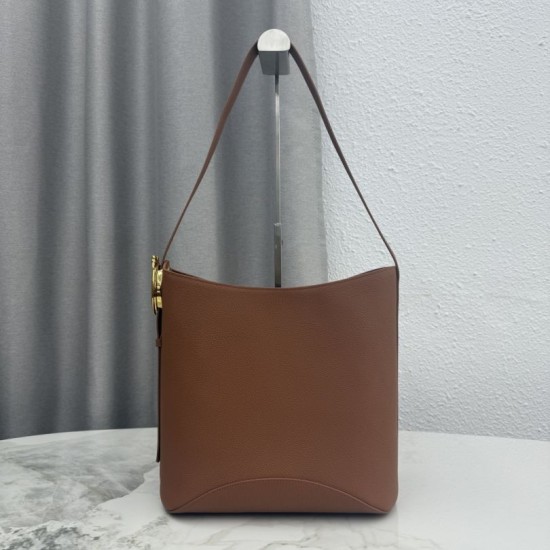 Replica di lusso Borse Alta Qualità a secchiello medio Dior Médaillon M1532 Marrone Imitazioni Cloni Borse Replica Alta Qualità a secchiello medio Dior Médaillon M1532 Marrone firmate