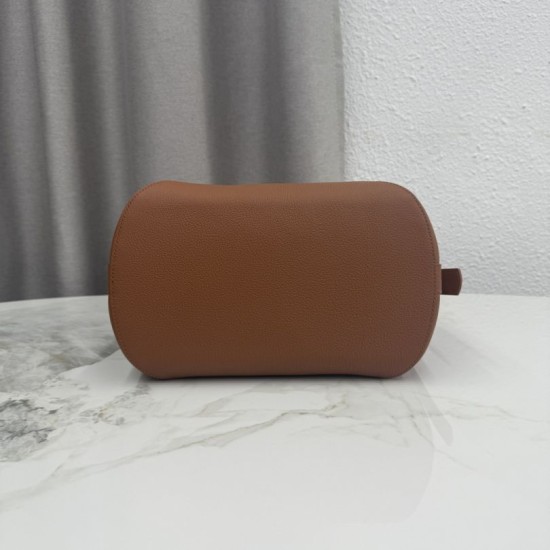 Replica di lusso Borse Alta Qualità a secchiello medio Dior Médaillon M1532 Marrone Imitazioni Cloni Borse Replica Alta Qualità a secchiello medio Dior Médaillon M1532 Marrone firmate