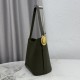 Replica di lusso Borsa a secchiello medio Dior Médaillon M1532 Verde scuro Imitazioni Cloni Borsa a secchiello medio Dior Médaillon M1532 Verde scuro firmate