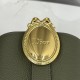 Replica di lusso Borsa a secchiello medio Dior Médaillon M1532 Verde scuro Imitazioni Cloni Borsa a secchiello medio Dior Médaillon M1532 Verde scuro firmate