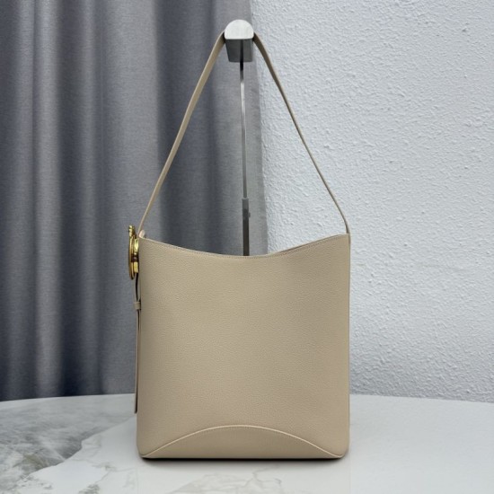 Replica di lusso Borsa a secchiello medio Dior Medalillon M1532 Beige Imitazioni Cloni Borsa a secchiello medio Dior Medalillon M1532 Beige firmate